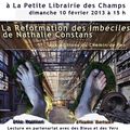 La Reformation des Imbéciles à la Petite Librairie des Champs