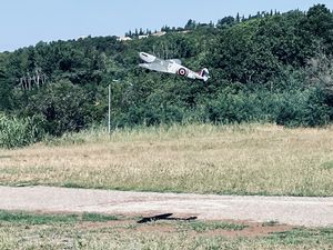 Philippe et son Spitfire, raide et délicat à poser