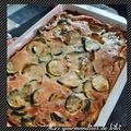 Clafoutis de courgettes au lait de coco & chèvre