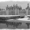 Un château sous la neige 