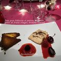 Foie gras hibiscus et poivre de timut, gelée de fruits rouges, brioche de Philippe conticini