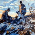 Soldat Ernest Brunelle brancardier 72e RI