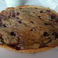 Tarte amandine framboises-rhubarbe