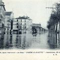 Puteaux, la Crue de la Seine, en janvier 1920