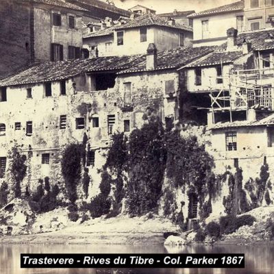 Trastevere - Lungara et Janicule (2/20). Le Pont Mazzini et les quais du Tibre.