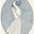 Pub femme parfumée 1920 vintage