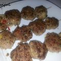 BOULETTES DE BŒUF AU QUINOA ET PETITS LEGUMES