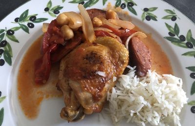 POULET TOMATE ET CHORIZO