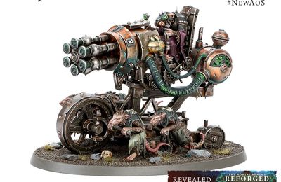 Age of Sigmar - Le Maléclateur Ratling,  une invention Skaven qu'on aimerait bien voir en 10mm