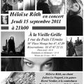 RENTREE MUSICALE ! Héloïse Roth à la Vieille Grille