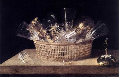 Sébastien Stoskopff, Corbeille de verres, 1644