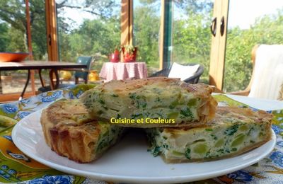 Quiche courgette/ail frais/persil