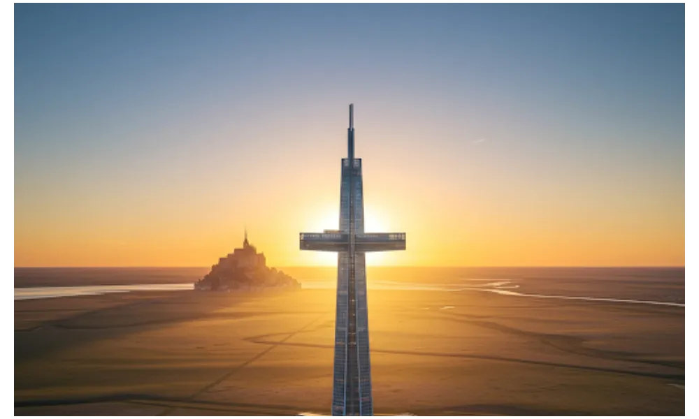 méga-complexe immobilier de luxe à Avranches avec vue sur le Mont-Saint-Michel