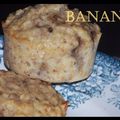 Muffins banane et flocons d'avoine