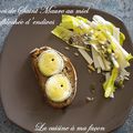 Effiloché d'endive au Saint Maure et miel