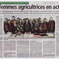 "Les agricultrices en action" un article de Roger Volat dans la Semaine de l'Allier