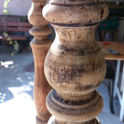 Ancienne table demi-lune