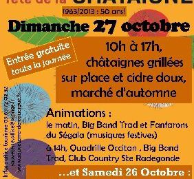 50ème fête de la châtaigne, Sauveterre de Rouergue...