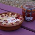 mini clafoutis de fraises !