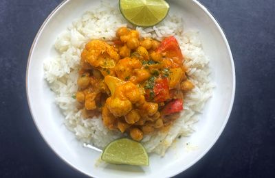Curry de Madras végétarien
