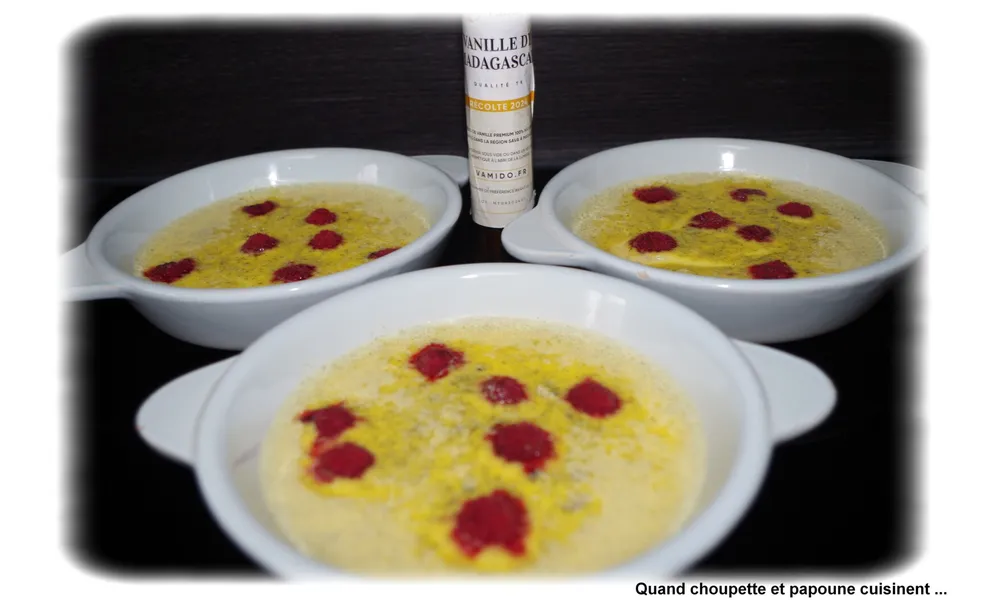 CREMES BRULEES A LA FRAMBOISE