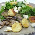 Quenelles poêlées aux champignons