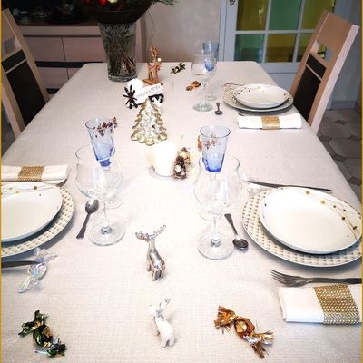 Déco de table or et argent