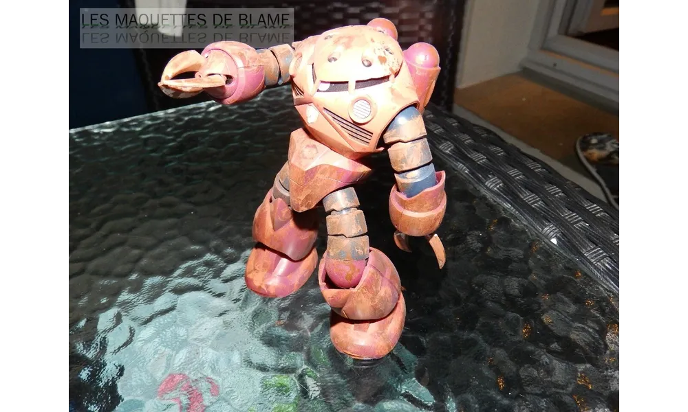 MSM-07S Z'GOK CAMMANDER TYPE  "ABANDONED AND RUST CUSTOM" MONTAGE RAPIDE PHOTOS TERMINER!!!