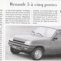 Renault 5 à cinq portes