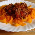 279 - Tagliatelles de carottes à la bolognaise