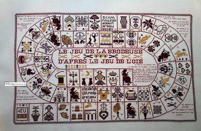 Lancement d'un SAL : le jeu de l'oie de la brodeuse