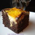 Brownie au chocolat et tourbillon de cheesecake