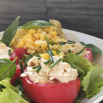 TOMATE Farcie Au Thon et au Saint-Morêt