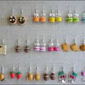 Boucles d'oreilles en série