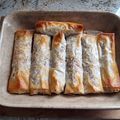 Filo-nems poires, pommes et fromage de chèvre