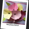 Carte fleurs POP'UP