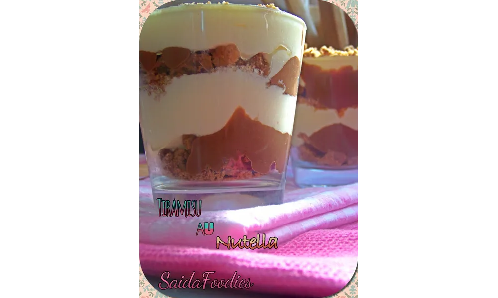 Tiramisu AUX Nutella et palets breton 