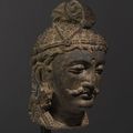 Tête de bodhisattva, Art du Gandhâra, ca 2°-4° siècles
