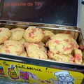 cookies aux pralines roses