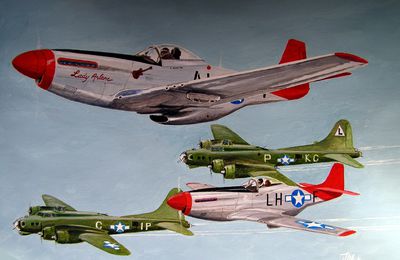 red tails ( gouache )