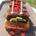 Train de fruits au chocolat 