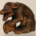 NETSUKE en buis. Epoque EDO. 