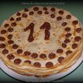 Gâteau de crêpes praliné et nut nut