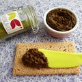 tartinade diététique végane moringa et cacao cru (sans gluten ni sucre ni oeuf ni lait ni beurre, riche en protéines et fibres)