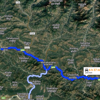 En route vers Katmandou.