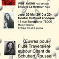 CONCERT DE IPEK AVENK, A PARIS