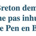 Quand le Parti Breton présente ses condoléances à la famille Le Pen…