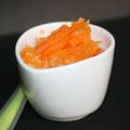 Semaine spéciale introduction des petits morceaux dans les repas de bébé (1): semoule aux carottes confites