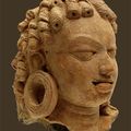Tête anthropomorphe, Inde du nord-est ou Bangladesh, ca 6° siècle