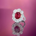 A rare ruby and diamond ring